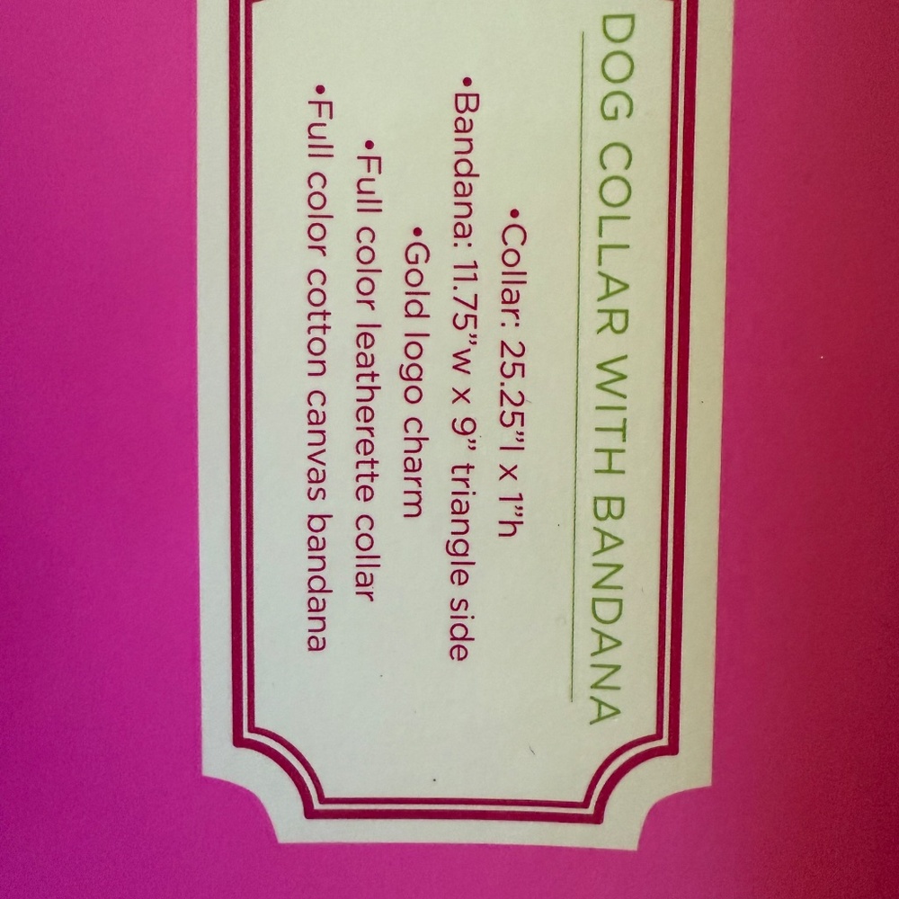 Lilly Pulitzer Dog collar/bandana - Picture 2 of 2